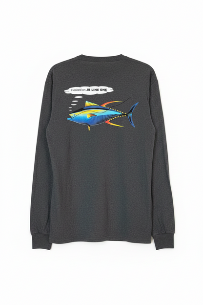 Long Sleeve JB Line One Tee Shirt - OG Tuna Logo SIZE MEDIUM ONLY
